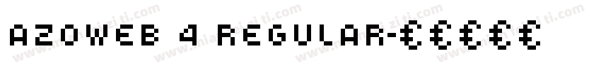 AzoWeb 4 Regular字体转换